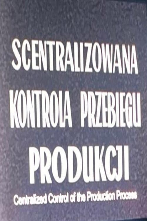 Poster for Centralized Control of Production Flow – Sugar