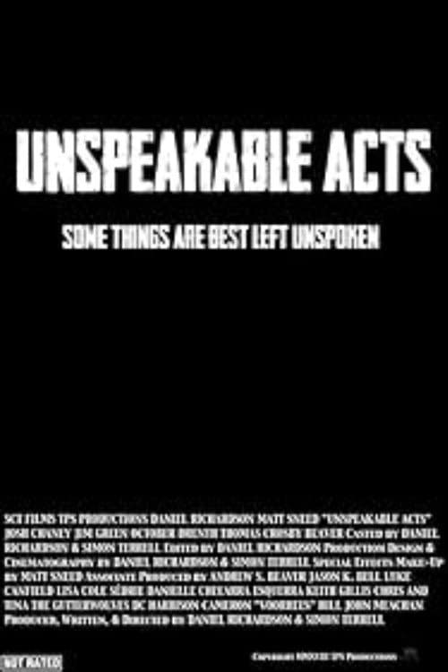 Poster for Unspeakable Acts