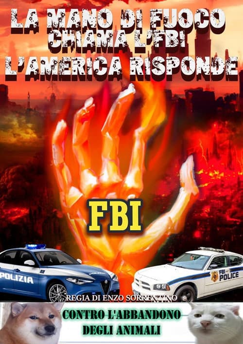 Poster for La mano di fuoco chiama l'FBI, l'America risponde