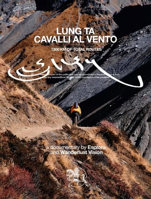 Poster for Lung Ta - Cavalli al vento