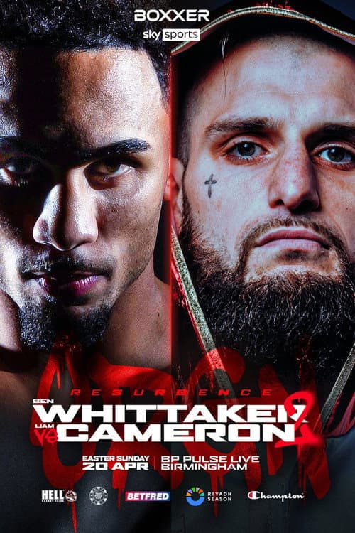 Poster for Ben Whittaker vs. Liam Cameron II