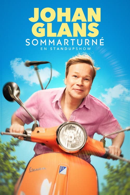 Poster for Johan Glans sommarturné - en standupshow