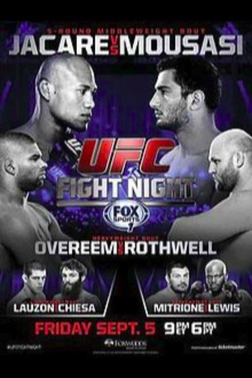 Poster for UFC Fight Night 50: Jacare vs. Mousasi