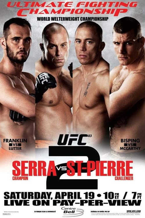 Poster for UFC 83: Serra vs. St-Pierre 2