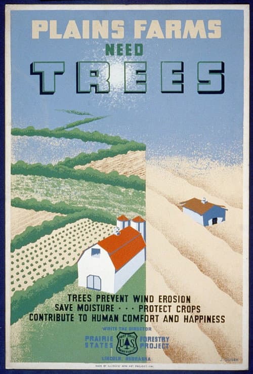 Poster for Windbreaks on the Prairies