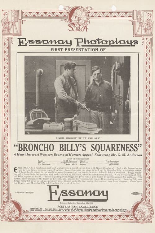 Poster for Broncho Billy's Squareness