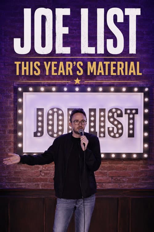 Poster for Joe List: This Year's Material