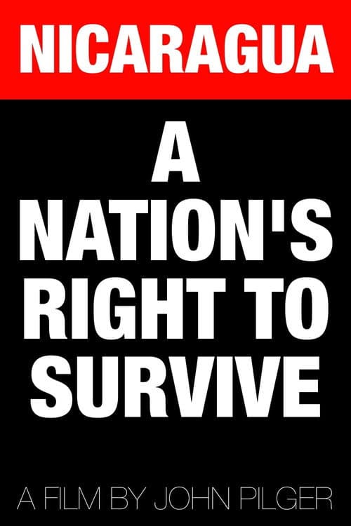 Poster for Nicaragua: A Nation's Right to Survive