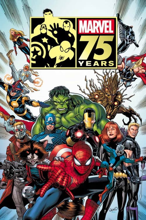 Poster for The Marvel Universe Expands: Marvel 75th Anniversary