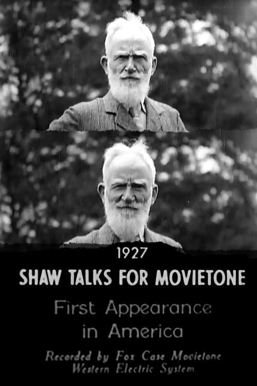 Poster for Shaw Talks for Movietone News