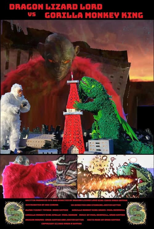 Poster for Dragon Lizard Lord vs. Gorilla Monkey King