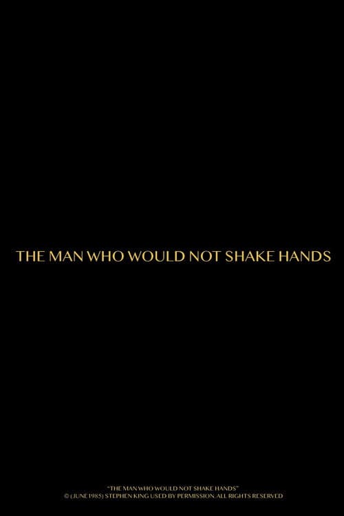 Poster for The Man Who Would Not Shake Hands