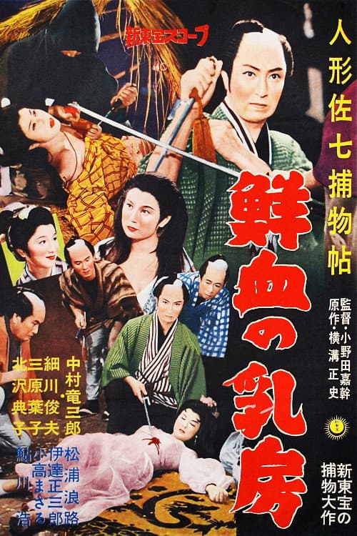 Poster for Casebook of Dandy Sashichi: Chests Covered In Fresh Blood