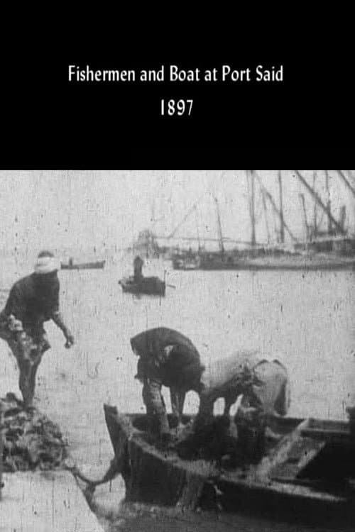 Poster for Fishermen and Boat at Port Said