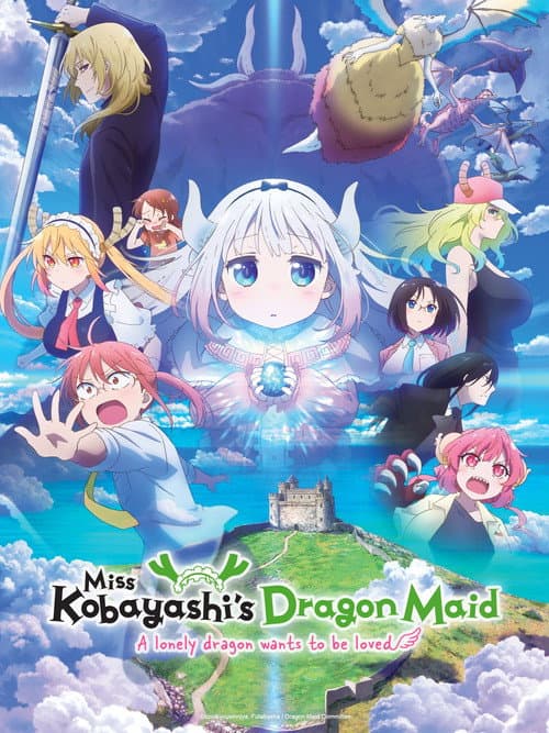 Poster for Miss Kobayashi's Dragon Maid: A lonely dragon wants to be loved