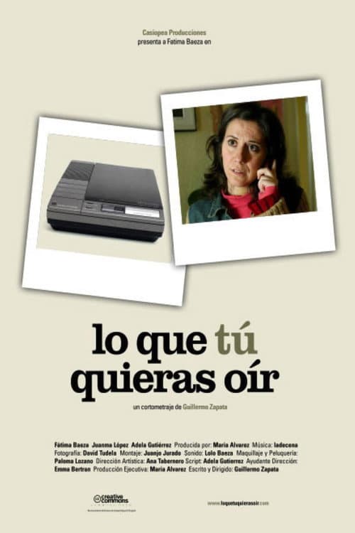 Poster for Lo que tú quieras oír