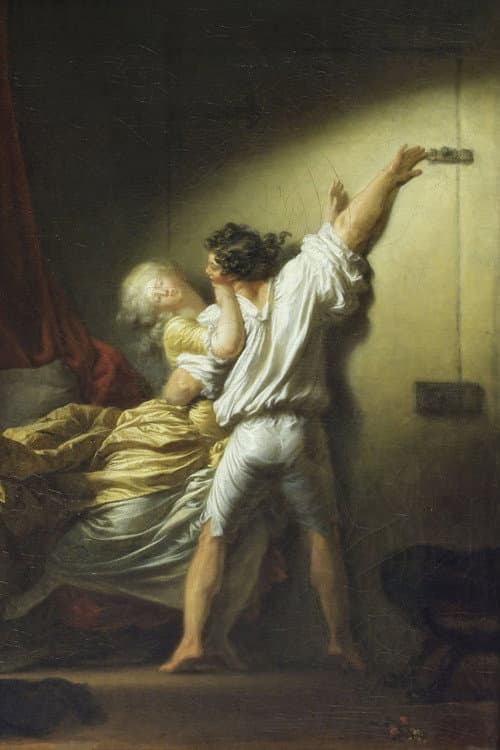 Poster for Jean Honoré Fragonard « L’amour dans les plis, Le Verrou »