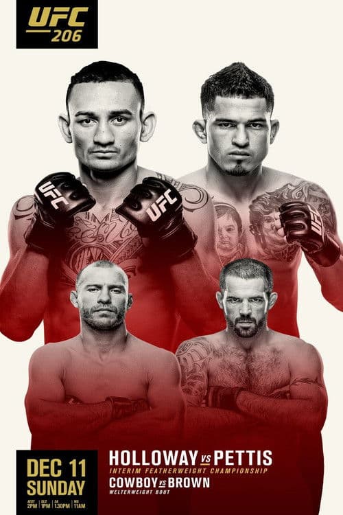 Poster for UFC 206: Holloway vs. Pettis