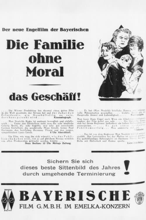 Poster for Die Familie ohne Moral