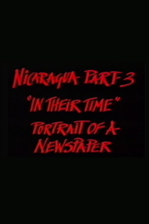Poster for Nicaragua Part 3: In Their Time