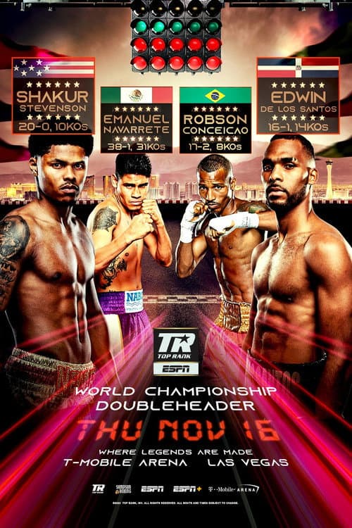 Poster for Shakur Stevenson vs. Edwin De Los Santos