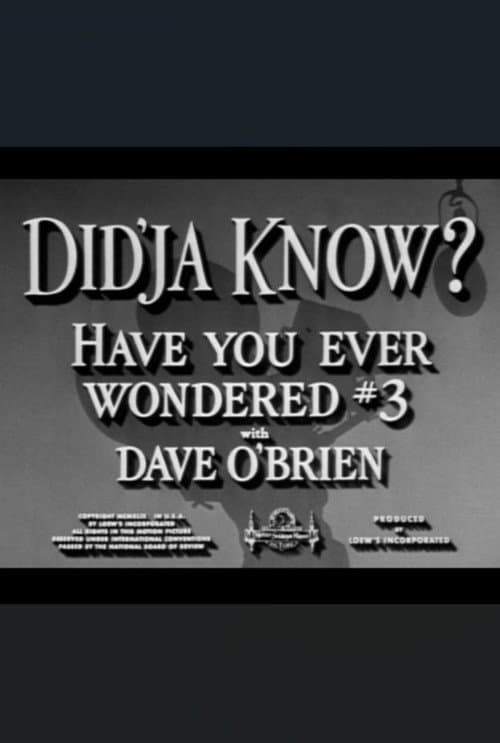 Poster for Did'ja Know?