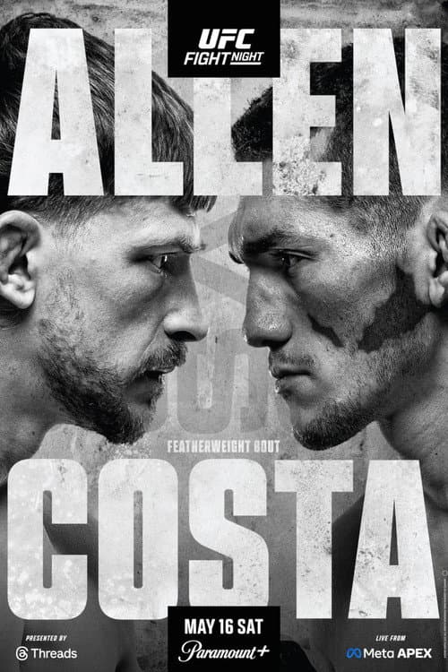 Poster for UFC Fight Night 276: Allen vs. Costa