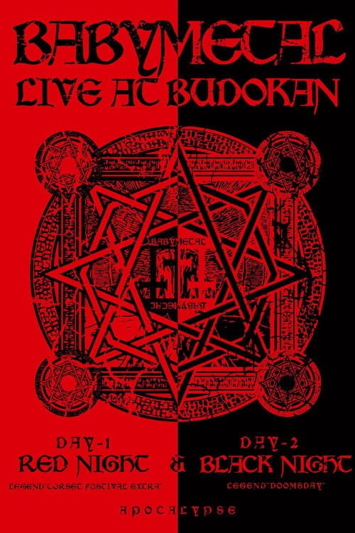 Постер до фільму «BABYMETAL - Live at Budokan ～Red Night ＆ Black Night Apocalypse～»