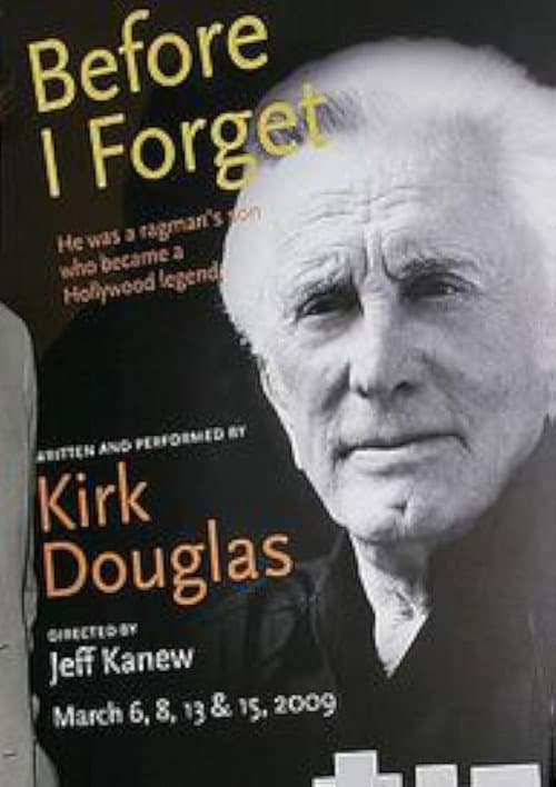 Poster for Kirk Douglas: Before I Forget