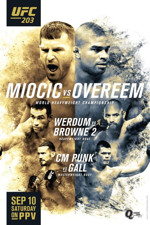 Poster for UFC 203: Miocic vs. Overeem