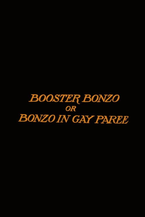 Poster for Booster Bonzo; Or, Bonzo in Gay Paree