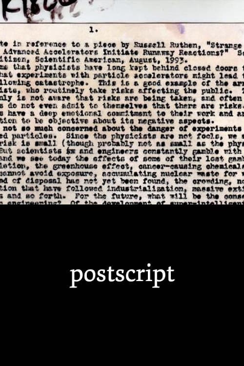 Poster for Postscript