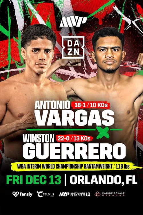 Poster for Antonio Vargas vs. Winston Guerrero