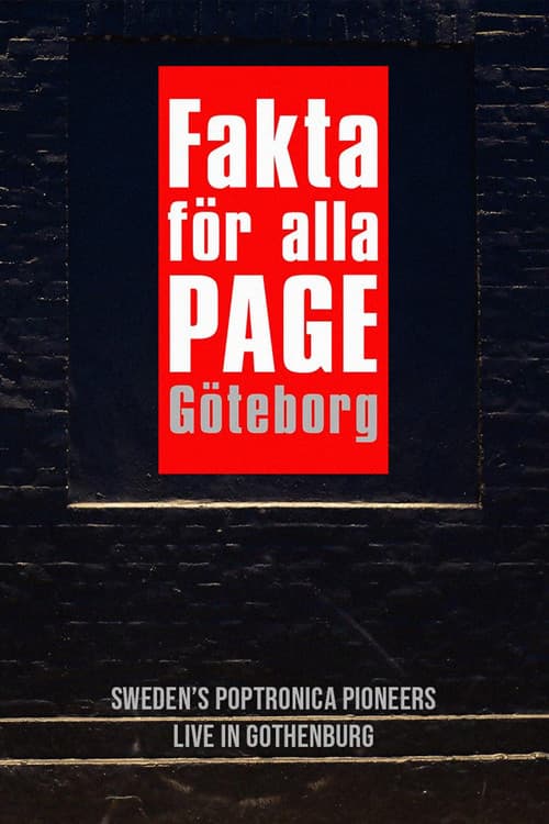 Poster for Page – Fakta För Alla Göteborg