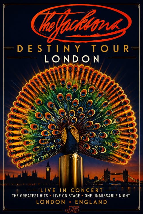 Poster for The Jacksons Live Destiny Tour - London