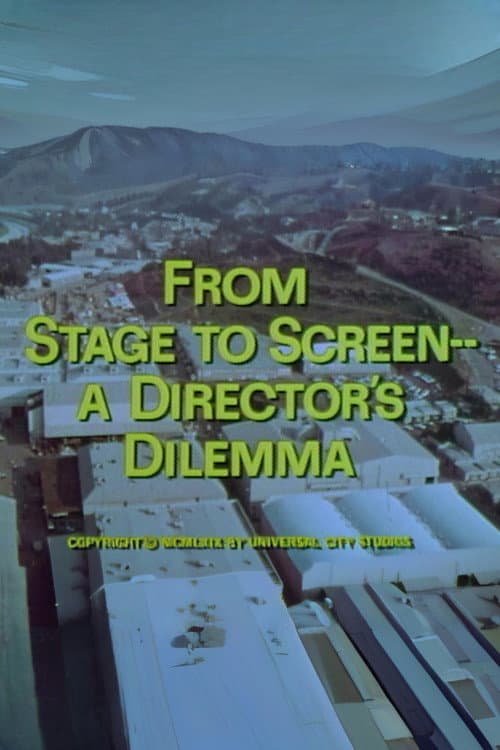 Poster for From Stage to Screen---A Director's Dilemma