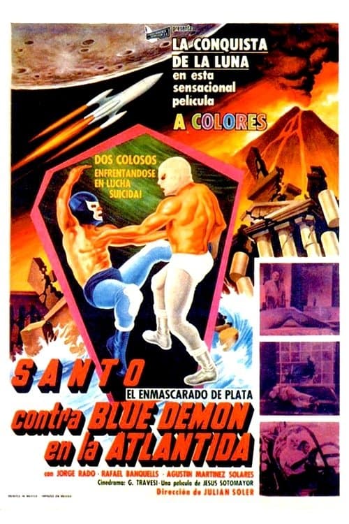 Poster for Santo vs. Blue Demon in Atlantis