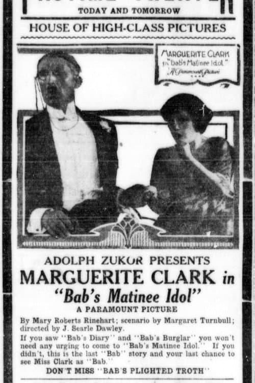 Poster for Bab's Matinee Idol