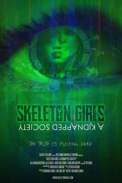 Poster for Skeleton Girls. A Kidnapped Society