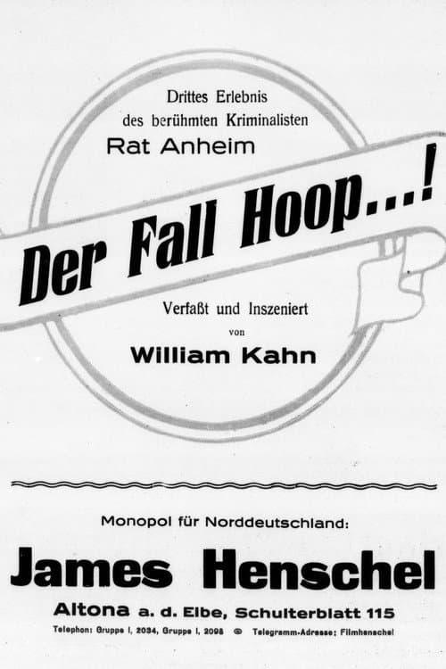 Poster for Der Fall Hoop...!