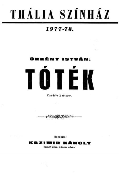 Poster for Örkény István: Tóték