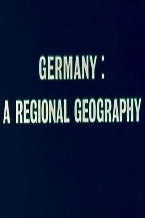 Poster for Germany: A Regional Geography