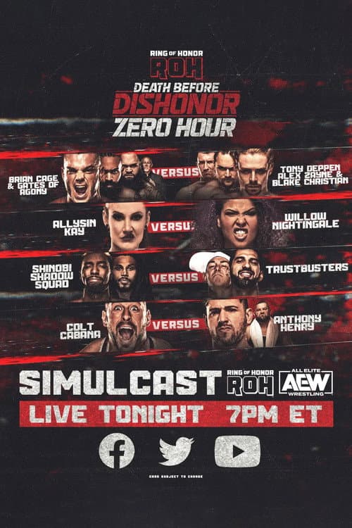 Poster for ROH: Death Before Dishonor 2022: Zero Hour