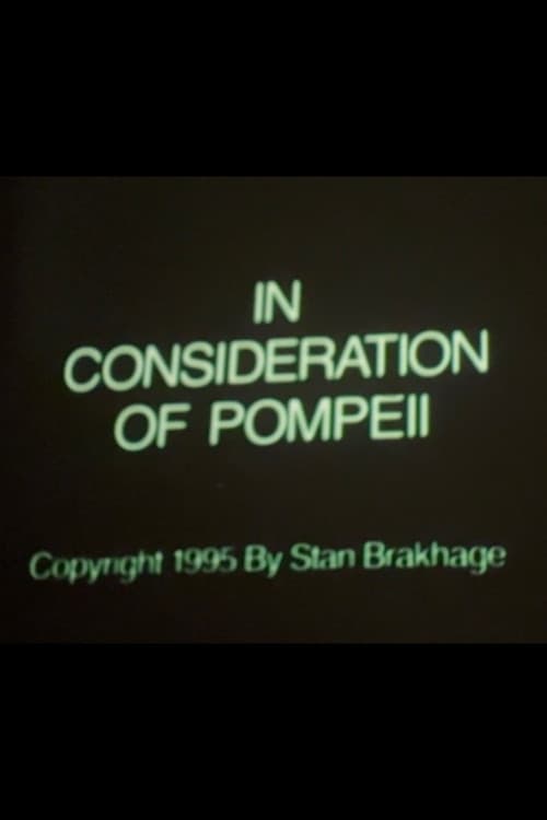 Poster for In Consideration of Pompeii