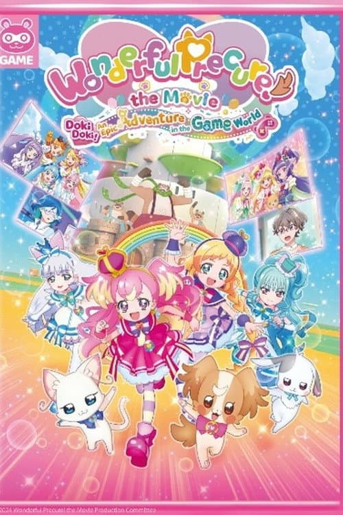 Poster for Wonderful PreCure! The Movie: A Grand Adventure in a Thrilling♡Game World!