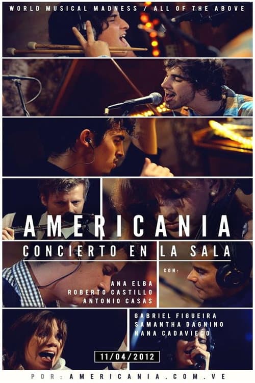 Poster for Americania - "Concierto En La Sala"