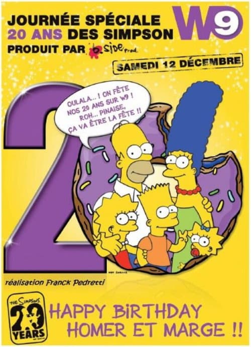 Poster for 20 years of Simpsons