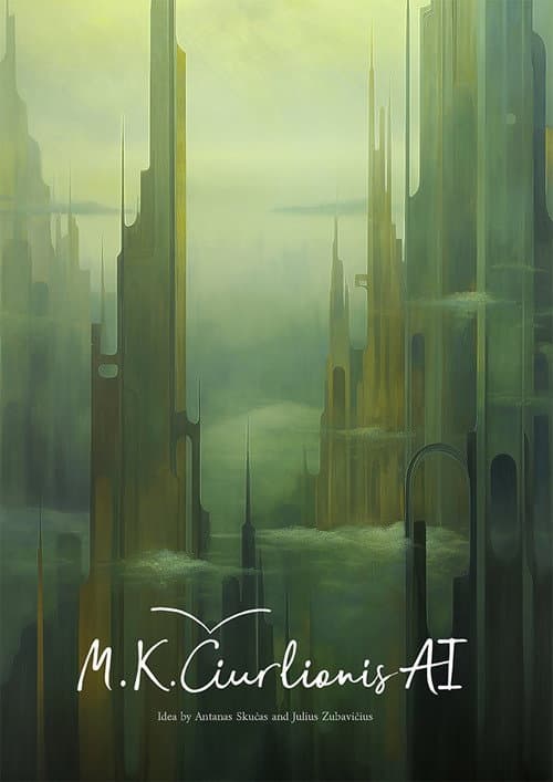Poster for M. K. Čiurlionis AI