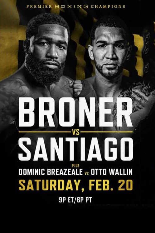 Poster for Adrien Broner vs. Jovanie Santiago