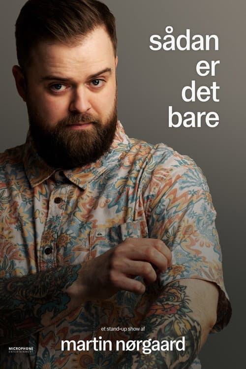 Poster for Martin Nørgaard - Sådan er det bare